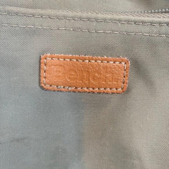 Bench Olive Green Brown Leather Canvas Women's Crossbody Bag Medium - Picture 4 of 6